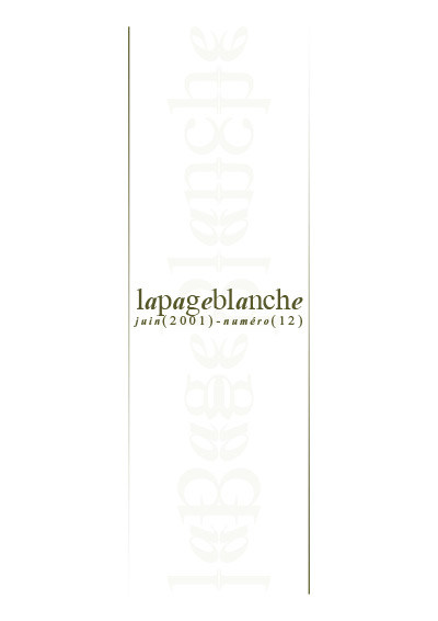 La page Blanche n°12